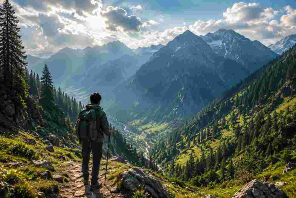 Buddha Ban Trek with scenic Himalayan mountain views near Tosh