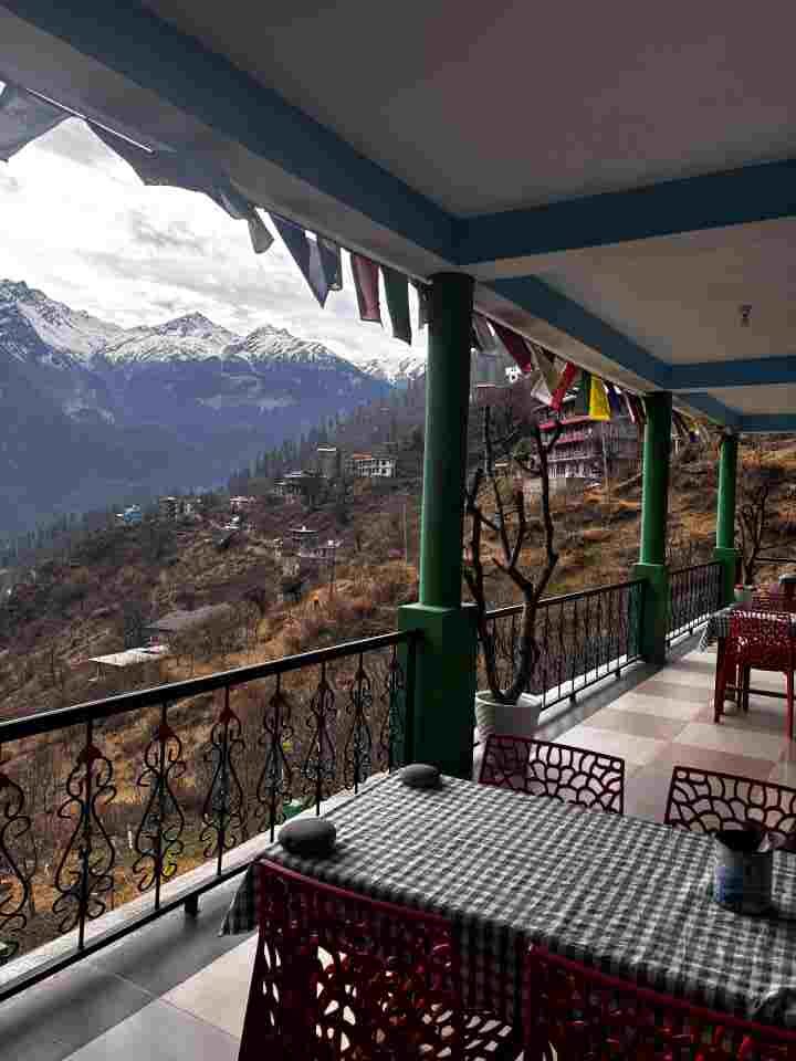 Mountain view from Hotel Snow View in Tosh